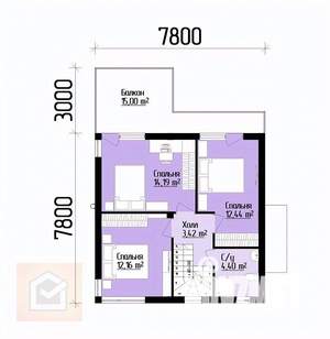 Дом 126м², 2-этажный, участок 5 сот.