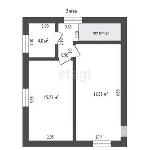 Дача 96м², 2-этажный, участок 4 сот.