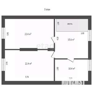 Дом 263м&sup2;, 2-этажный, участок 3 сот.  