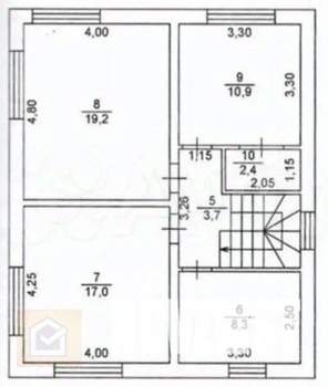 Дача 130м², 2-этажный, участок 4 сот.  