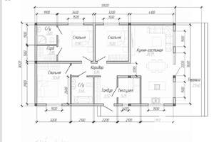 Дом 120м², 1-этажный, участок 4 сот.  
