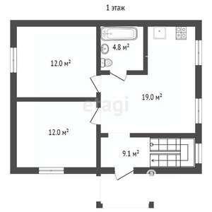 Дом 126м², 2-этажный, участок 5 сот.  