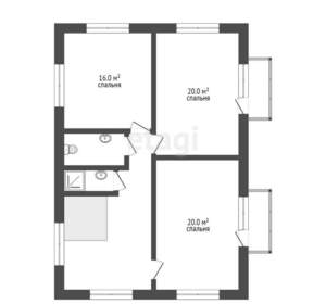 Дом 183м², 2-этажный, участок 5 сот.  