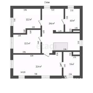 Дом 175м&sup2;, 2-этажный, участок 4 сот.  