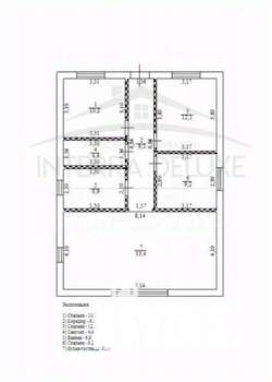 Дом 99м&sup2;, 1-этажный, участок 4 сот.  