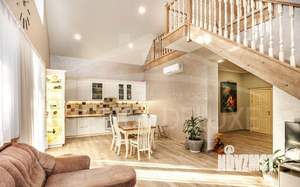 Дом 150м&sup2;, 2-этажный, участок 6 сот.  