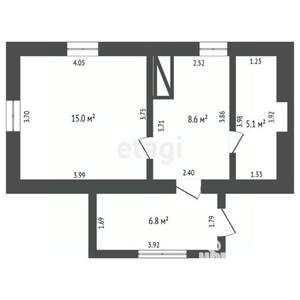 Дом 36м², 1-этажный, участок 25 сот.  