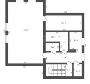 Дом 312м², 3-этажный, участок 6 сот.  