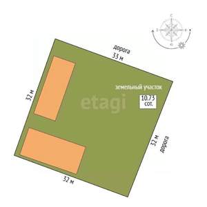 Дом 240м², 2-этажный, участок 11 сот.  