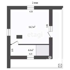 Дом 110м&sup2;, 3-этажный, участок 6 сот.  