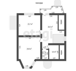 Дом 176м², 2-этажный, участок 10 сот.  