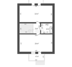 Дом 120м², 2-этажный, участок 4 сот.  