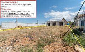 Дом 120м², 1-этажный, участок 9 сот.  