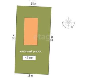 Дом 63м², 1-этажный, участок 5 сот.  