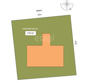 Дом 140м², 2-этажный, участок 3 сот.  