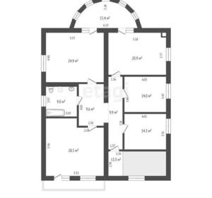 Дом 477м², 3-этажный, участок 7 сот.  