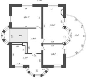 Дом 365м², 3-этажный, участок 17 сот.  