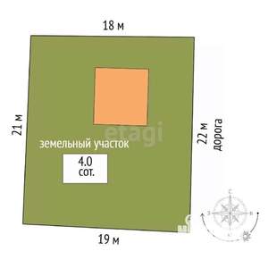 Дом 120м², 1-этажный, участок 4 сот.  