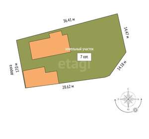 Дача 298м², 3-этажный, участок 7 сот.  