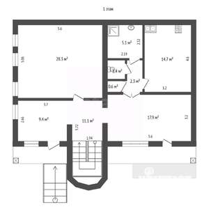 Дом 268м², 3-этажный, участок 6 сот.  