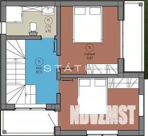 Дом 126м², 2-этажный, участок 4 сот.  