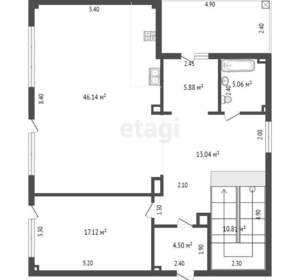 Дом 335м², 3-этажный, участок 4 сот.  