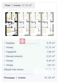 Таунхаус 80м², 2-этажный, участок 4 сот.  