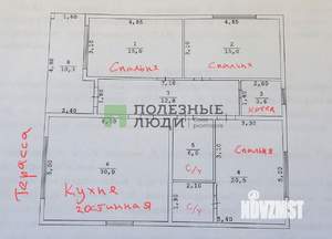 Дом 120м², 1-этажный, участок 4 сот.  