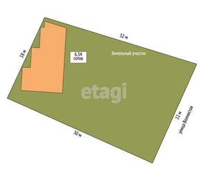 Дом 151м², 2-этажный, участок 6 сот.  
