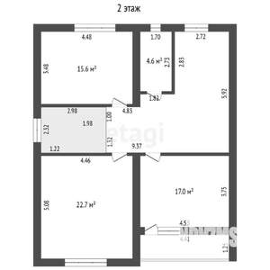 Дом 203м², 2-этажный, участок 5 сот.  