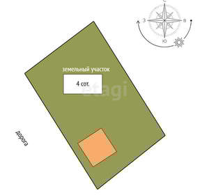 Дом 135м², 1-этажный, участок 4 сот.  