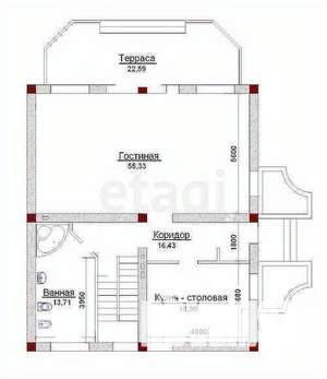 Дом 432м², 3-этажный, участок 4 сот.  