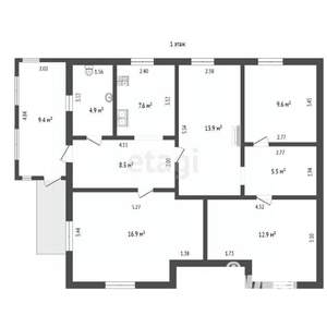 Дом 123м², 2-этажный, участок 5 сот.  