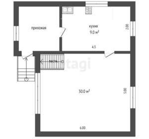 Дача 90м², 2-этажный, участок 4 сот.  