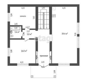 Дом 360м², 2-этажный, участок 5 сот.  
