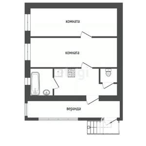 Дом 42м&sup2;, 1-этажный, участок 1 сот.  