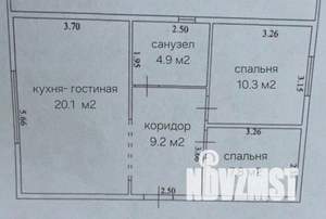 Дом 70м&sup2;, 1-этажный, участок 3 сот.  