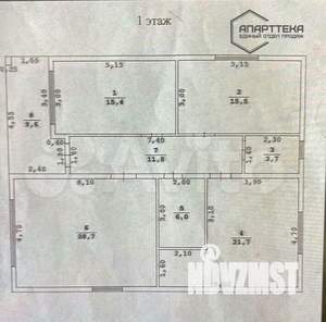 Дом 120м², 1-этажный, участок 5 сот.  