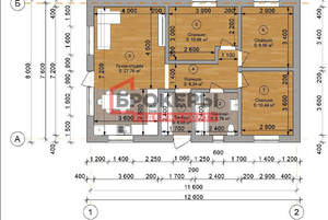 Дом 98м², 1-этажный, участок 4 сот.  