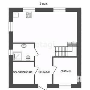 Дом 114м², 2-этажный, участок 4 сот.  