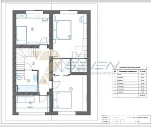 Дом 164м², 2-этажный, участок 5 сот.  