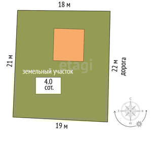 Дом 120м², 1-этажный, участок 4 сот.  