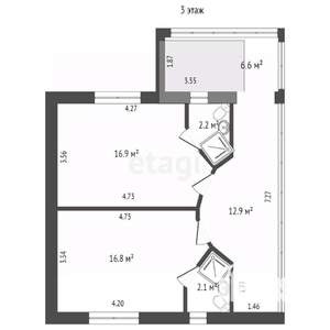 Дом 420м², 3-этажный, участок 7 сот.  