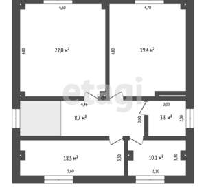 Дом 265м², 2-этажный, участок 5 сот.  