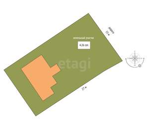 Дом 250м², 3-этажный, участок 4 сот.  