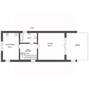 Дом 150м&sup2;, 2-этажный, участок 442 сот.  