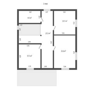 Дом 189м², 2-этажный, участок 6 сот.  