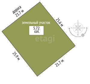 Дом 140м², 2-этажный, участок 6 сот.  