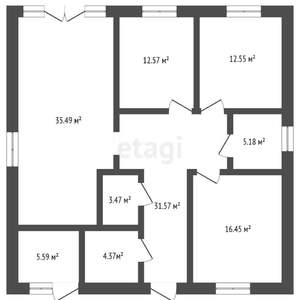 Дача 145м², 1-этажный, участок 6 сот.  