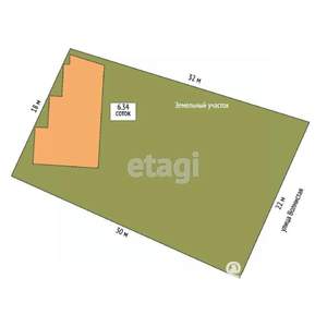 Дом 151м², 2-этажный, участок 6 сот.  